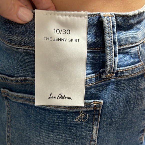 Sam Edelman denim the Jenny mini skirt size 30 - Picture 5 of 11